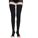 PPXGOGO Thigh High Compression Socks for Men & Women, 20-30 mmHg Compression Stockings.