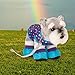 Maplelea Walk in The Rain Pet Set for 18' Doll Dogs Includes Booties, Rain Jacket and Leash