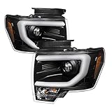 Spyder Auto PRO-YD-FF15009-LBDRL-BK Ford Halo Projector Headlight Black
