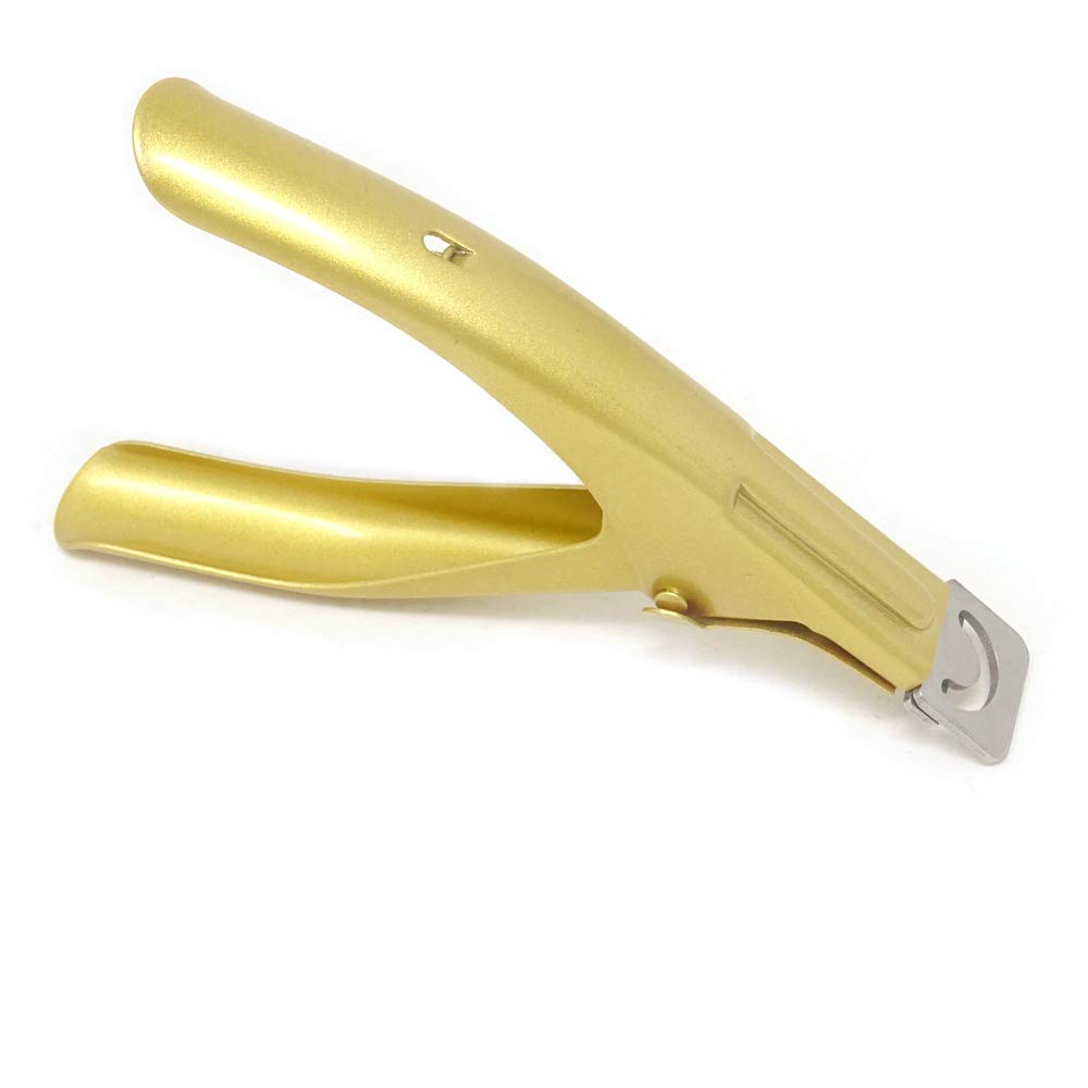 Yueton Color Coated Stainless Steel False Nail Tip Clipper Cutter Trimmer Manicure Pedicure Nail Art Tool (Purple): Beauty