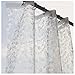Eforcurtain Small 36 by 72-inch Cobblestone Waterproof Shower Curtain Liner with Magnets Plastic EVA Semi-Transparent Bath Stall Curtain Used as Stand Alone or Liner