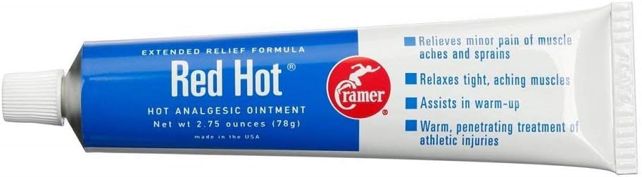 Cramer Red Hot Ointment for Muscle and Joint Pain Relief and Soothing Sore Muscles, Penetrating Warm Therapy Cream for Assisting in Warm-Up, Recovery, Athletes, Athletic Trainers, Athritis, Tendonitis