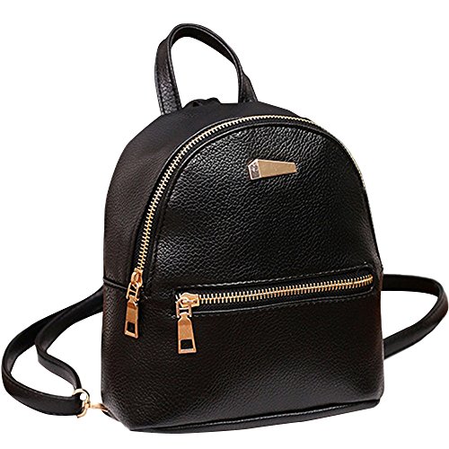 Respctful Cute Backpack Purse PU Leather Simple Designer Casual School Bag for Girl