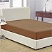 Mellanni King Fitted Sheet - Iconic Collection Bedding Sheets with up to 16 inch Deep Pocket - Soft & Cooling - Fade & Stain Resistant - 1 PC (King, Mocha)