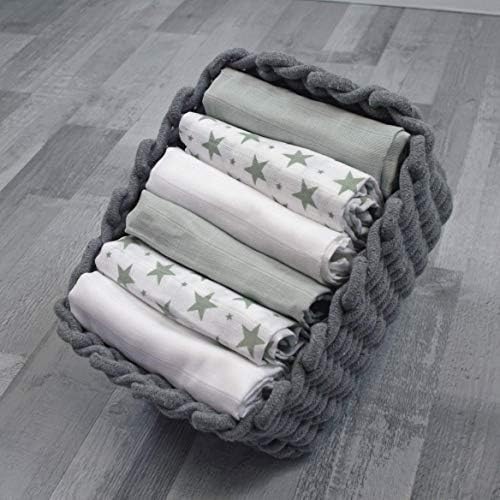 MuslinZ- 6 pack Muslin Squares Baby Burp Cloths 70x70cms Perfect for Newborns multi-use, Oeko-Tex standard 100 - Image 3