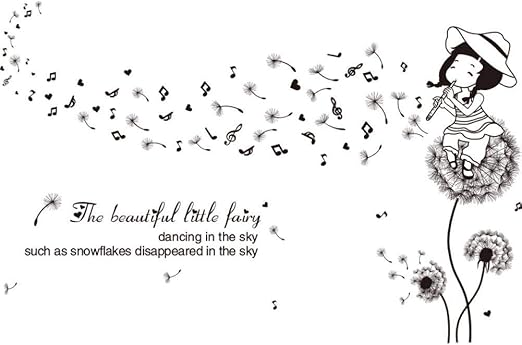 Wwddvh Rosa Lowenzahn Wandaufkleber Fur Wohnzimmer Kinder