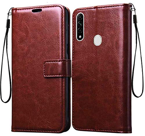 Coverage Leather Finish Inside TPU Wallet Stand Magnetic Closure Full Protection Flip Cover for Oppo A31 2020 Edition - 