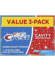 Crest Kid's Cavity Protection Toothpaste (children and toddlers 2+), Sparkle Fun, 4.6 Oz (Pack of 3)
