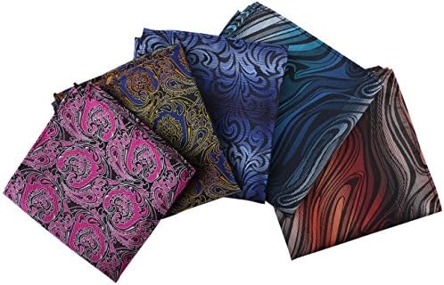 Kissing U Men Handkerchief & Mixed Assorted Pattern Pocket Square Set