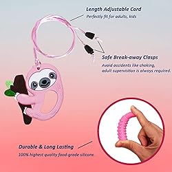 Chew Necklaces for Sensory Kids, Silicone Chewy