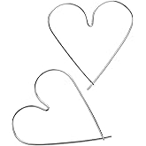 18 Gauge Sterling Silver Wire Large Heart Hoop Earrings for Women