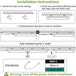hykolity 8FT LED Shop Light, V Shape Integrated T8