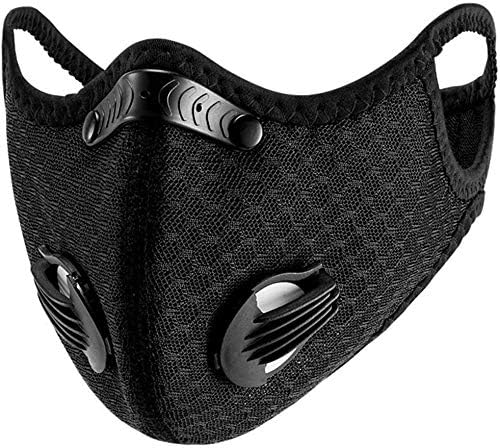 WESTLINK Anti-pollution City Cycling Mask Mouth-Muffle Dust Mask Sports Face Mask with 6 Activated Carbon Filters