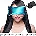 Happy Wraps Lavender Eye Pillow - Hot Cold Weighted Eye Pillows for Yoga, Sleep, Relaxation, Stress, Migraine Relief - Aromatherapy Gifts for Women, Birthday, Coworkers, Christmas, Made USA - AuqaBlue