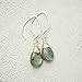 Labradorite Earrings Lotus Ear Wire Sterling Silver