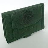 ELEPHANT PATTERN TRIFOLD WALLET MADE FROM COWHIDE WITH ON SELL COMPLIMENTARY