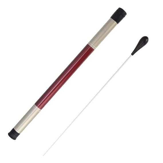 SUPVOX 2 stücke Orchester Baton Musik Dirigent Taktstock Konzert Musikalische Accssory mit Fall (Schwarz + Braun)