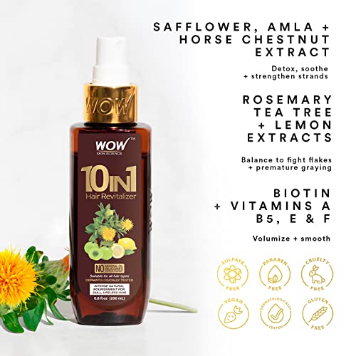 Wow Skin Science 10 in 1 Leave in Conditioner Spray for Dry Damaged