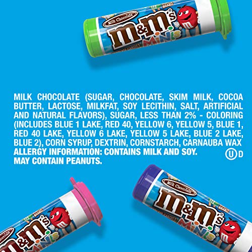M&M'S MINIS Milk Chocolate Candy, 1.08-Ounce Tubes (Pack of 24)