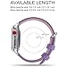 Fullmosa Leather Bands Compatible with Apple Watch Band 41mm 40mm 38mm 42mm for Women Men, Top Grain Genuine Leather Strap for iWatch Ultra 2/Ultra/10/9/8/7/6/5/4/3/2/1/SE2/SE, Purple/Silver
