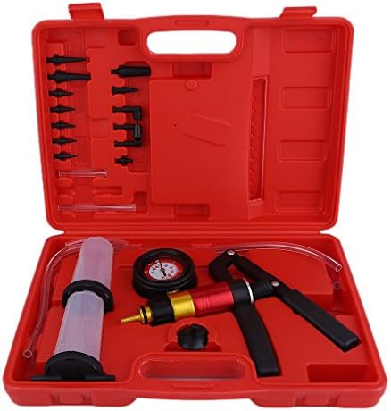 2 Jars Hand Held Vacuum Tester Brake Bleeder Set And Brake Bleeder Bleeding Tool Kit For Car Motorbike Moped Motor Bike