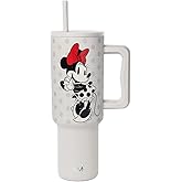 Simple Modern Disney 40 oz Tumbler with Handle and Straw Lid | Insulated Reusable Stainless Steel Water Bottle Travel Mug | Gifts for Women Men Him Her | Trek Collection | 40oz | Minnie Mouse Love