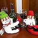 Homecube Christmas Ornament, 2pcs Cute Santa Claus & Snowman Doll Wine Bottle Hold Cover Party Christmas Table Decoration