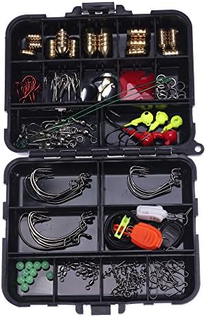 SUNMILE Fishing Tackle Kit,Sea Saltwater and Freshwater Fishing Accessories Kit 138 Pieces