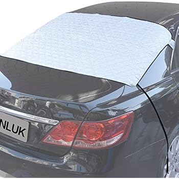 Car Rear Windshield Snow Cover, Auto Rear Windscreen Snow / Ice Dust Protector Exterior Shield Guard Windshield Frost Covers Waterproof for Most Vehicle/Car/Truck/SUV Rear Windshield (55