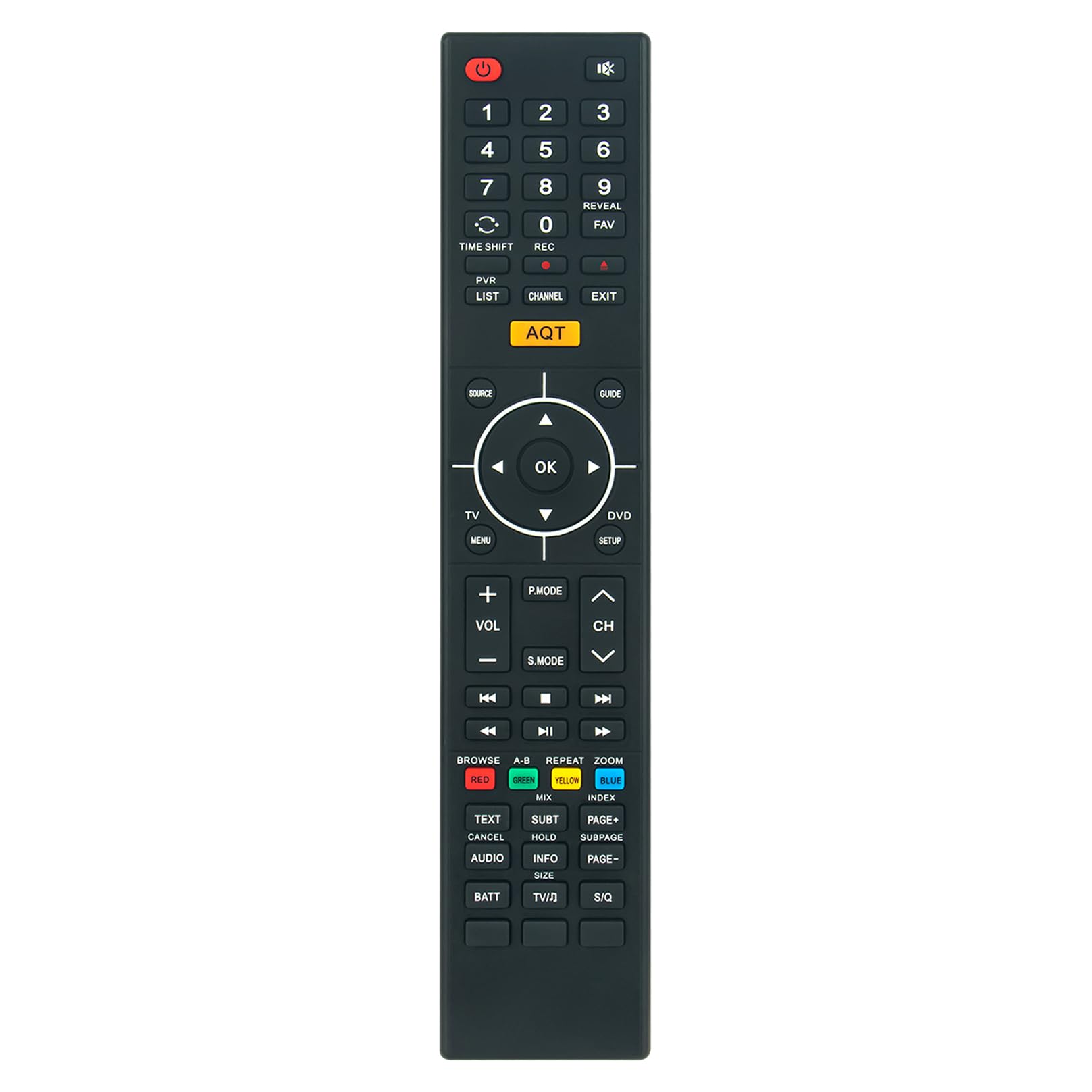 ALLIMITY Universal Remote Control Replacement fit for AVTEX L219DRS PRO | L199DRS PRO | L270DRS | L188DRS | L218DRS | L248DRS | M249DRS PRO | L186DRS | DRS TV | DRS Pro TV | L236DRS
