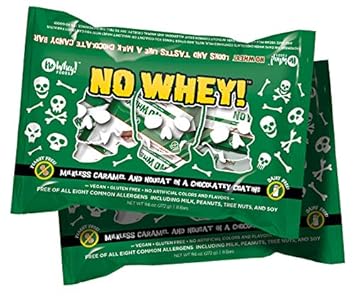 No Whey Spook Free Caramel and Nougat Bars [Allergy Friendly and Vegan Chocolate Halloween Candy - Dairy Free, Nut Free, Peanut Free, Gluten Free]