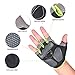 Assion-ly Cycling Gloves With Shock-absorbing Gel Silicone Pad Half Finger Bicycly Gloves Bike Gloves (Black, Medium)