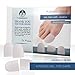 Dr. Frederick's Original Soft Gel Toe Protectors for Men & Women - 6 ct - Toe Caps for Foot Pain Relief - Sleeves for Ingrown Toenails, Corns, Calluses, and Blisters - Medium - White
