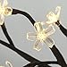 LIGHTSHARE 12Inch 20LED Cherry Blossom Bonsai Light,Warm Light,Battery Powered for Home Decoration, Night Light