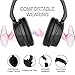 Noise Cancelling Headphones LiteXim QW-07 Bluetooth Headset with Microphone, Wireless&Wired Bluetooth Wireless Earphones Over Ear, CSR with apt-X, Comfortable Protein Earpads for Travel, Work, Game