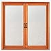 Soqool Privacy Window Film Frosted Window Vinyl Self Stick Window Film, Bathroom Privacy Film Sidelight Window Film Privacy Glass Film for Office/Home(White,17.7In. by 78.7In.)