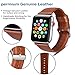 Viodo wu188 Apple Watch Band Leather 42mm, [New Version] iWatch Strap Premium Vintage Crazy Horse Genuine Leather Replacement Band for Apple Watch Series 3 Series 2 Series 1 Sport and Edition (Red Brown)