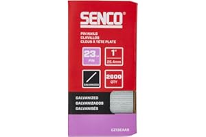 SENCO CZ13EAAR 1" 23 Gauge Pin Nails, Galvanized Finish 2,600 Count Pack