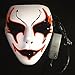 Circle Circle El Wire Glowing Mask Luminous LED Light Up Cool Christmas Halloween DJ Birthday Cosplay Death Grimace Masks for Festival Party Show (Orange)