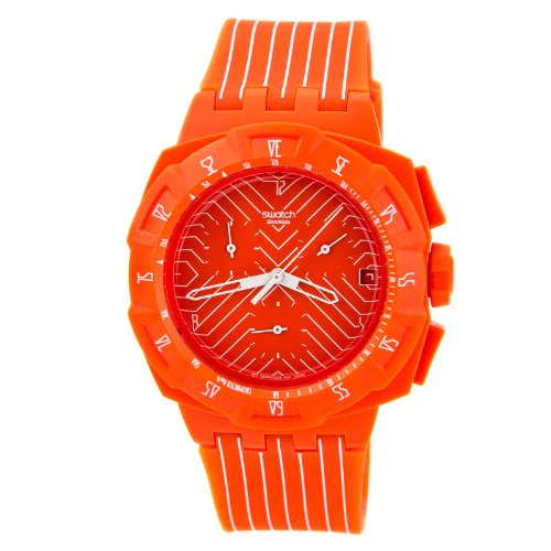 Swatch Men's SUIO400 Flash Run Multi-Color Strap Watch