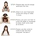 REECHO Fashion Full Length Synthetic 1 Piece Layered Clip in Hair Bangs Fringe Hairpieces Hair Extensions Color - Blonde