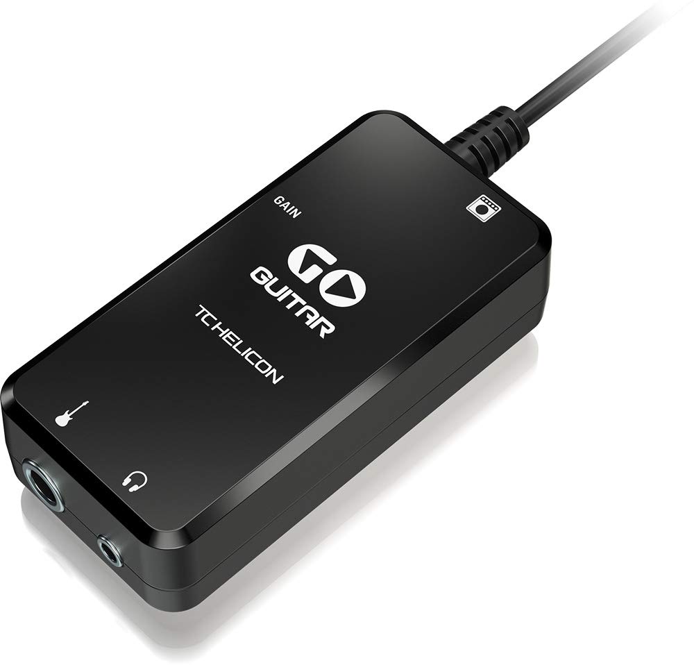 TC Helicon GO GUITAR Portable Guitar Interface for Mobile Devices | Record Quality Audio Directly to iOS, Android, Mac and PC Devices | Black