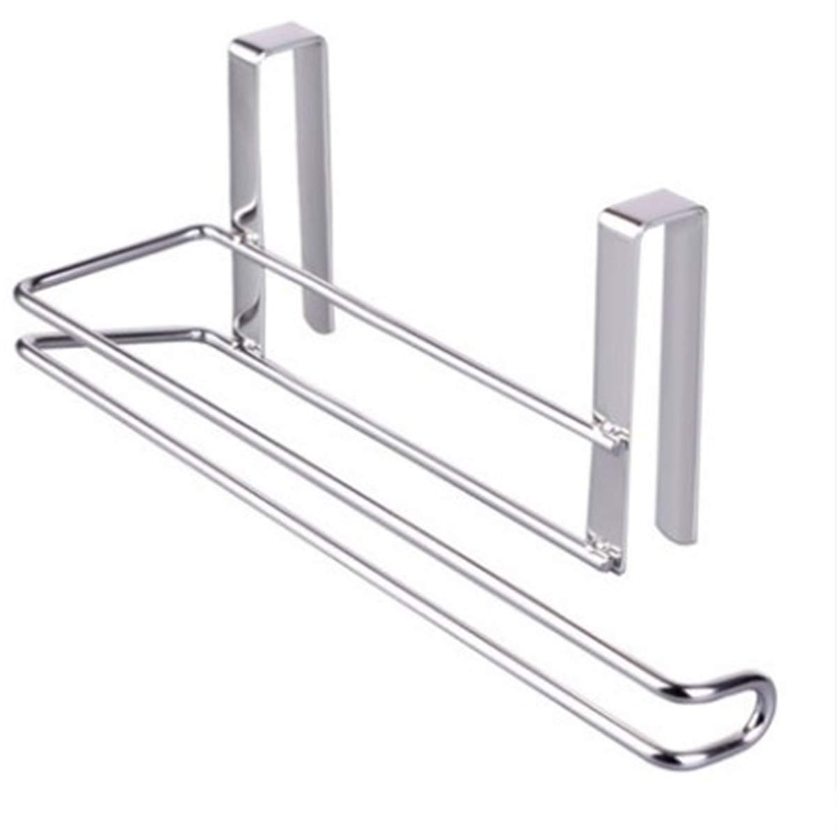 Kitchen Roll Holder in Silver Chrome Stainless Steel Wall Mounted or