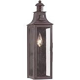Troy Lighting Newton 17.5"H 1-Light Outdoor Wall Lantern - Old Bronze Finish with Clear Seeded Glass