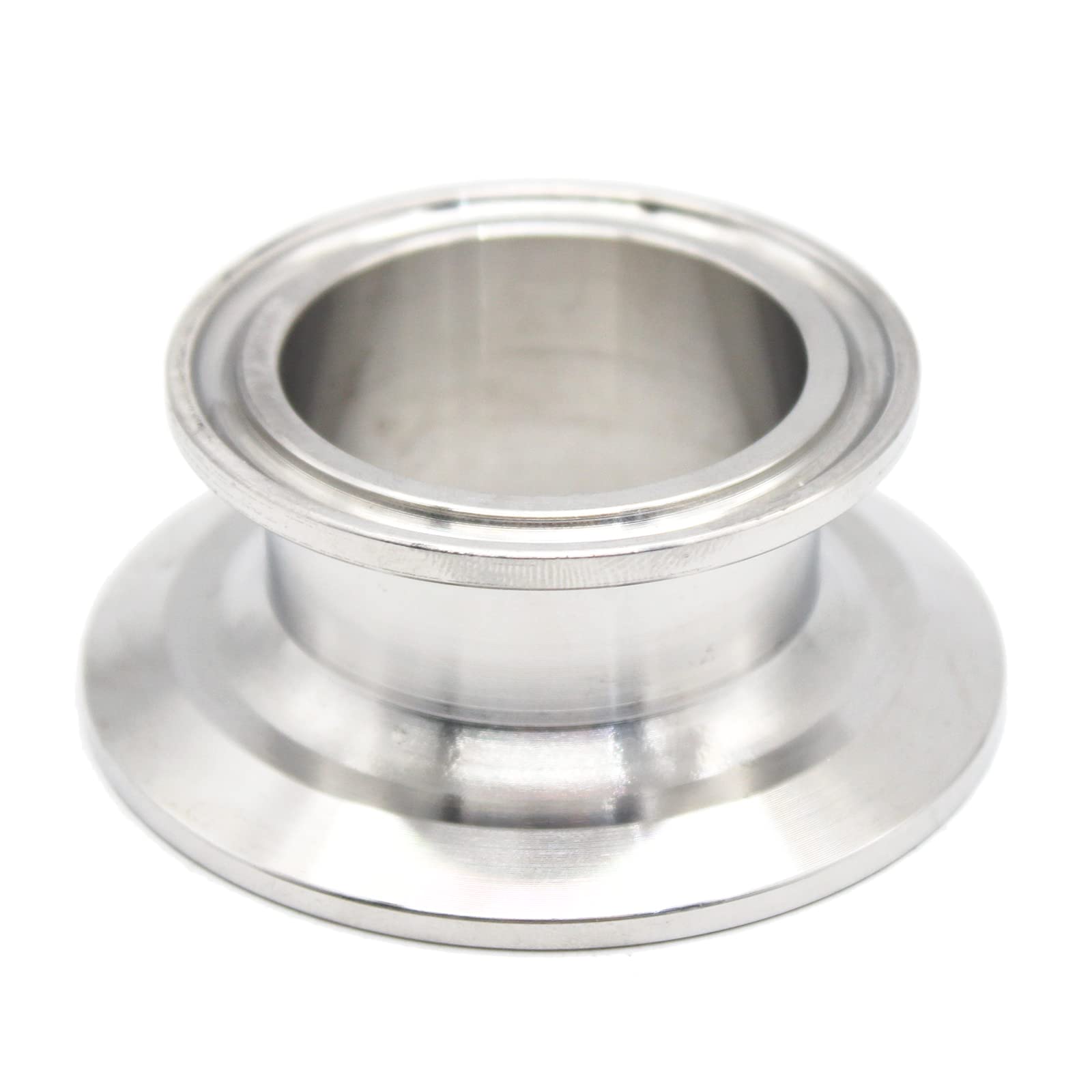 QiiMii Sanitary Concentric Reducer 2"x1.5" Tri Clamp Clover Stainless Steel 304 Sanitary Fitting End Cap Reducer