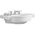 American Standard 0282.008.020 Retrospect Pedestal Console Sink Top with 8-Inch Faucet Spacing, White