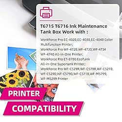T6715 T6716 Ink Maintenance Box Replacement for