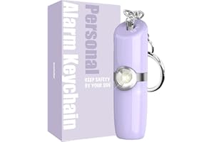 Securityman Personal Alarms for Women | Safety Alarm Keychain (Loud 130dB Siren and SOS Strobe Light) Everyday Self Defense Security Alarm Protection Device (Purple)