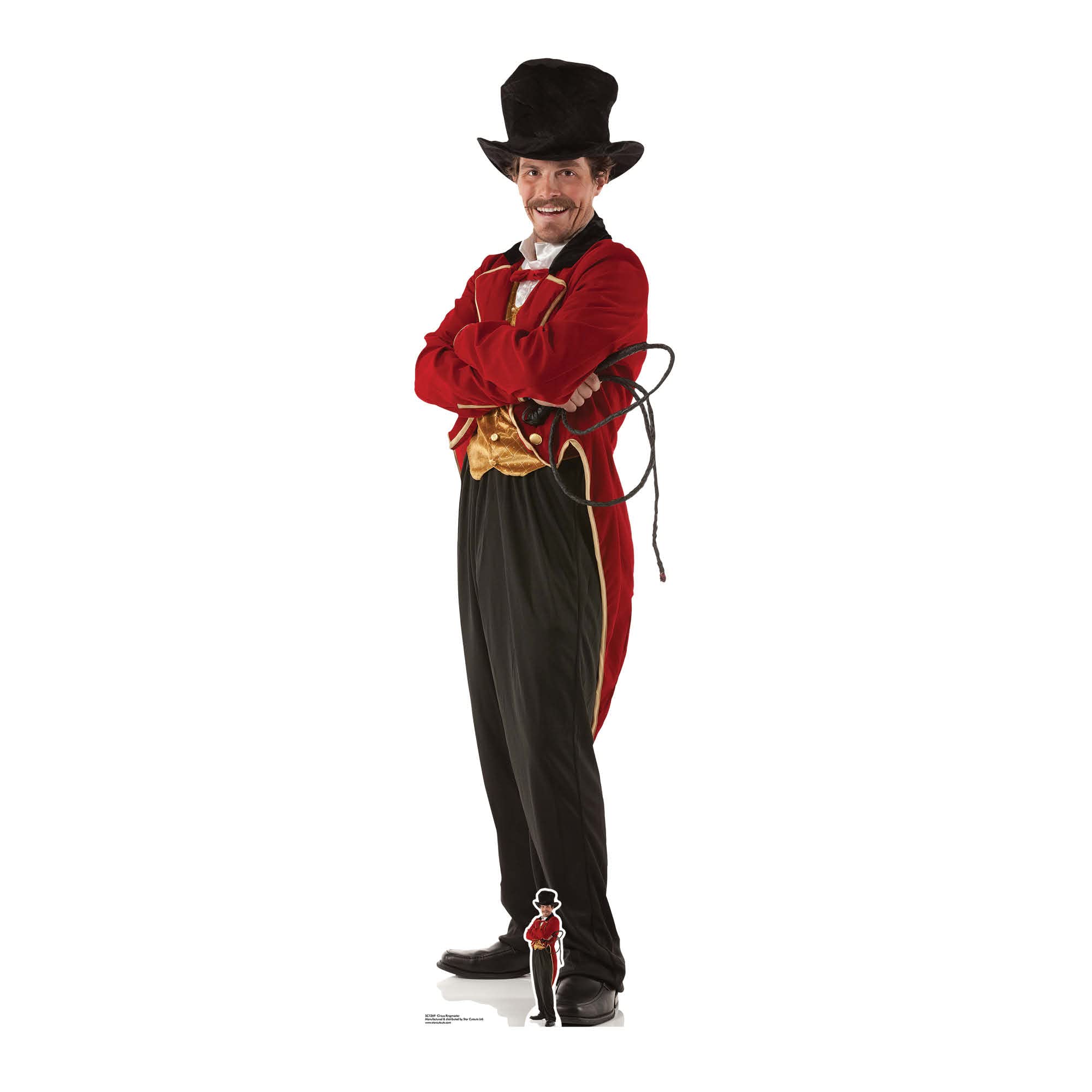 Star Cutouts SC1269 Official Lifesize Cardboard Circus Ring Master 193cm Tall, Multicolour