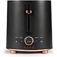 Café Express Finish 2-Slice Toaster | Extra-Wide Slots, Extra Lift for Waffles, Pastries, Texas Toast & More | 4 Pre-Set Functions, 8 Shade Options | Countertop Kitchen Essentials | Matte Black